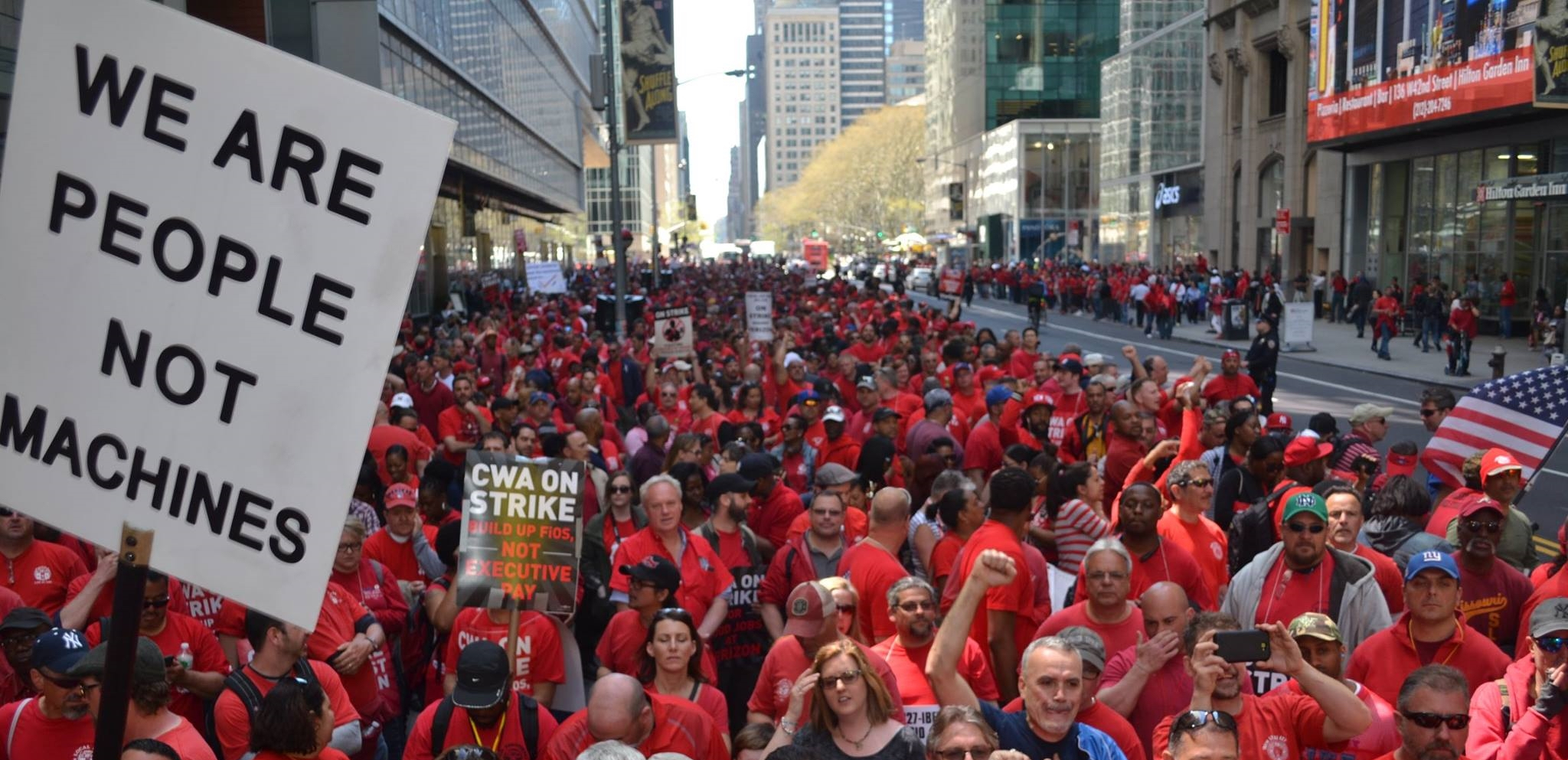 On the Line with Verizon Strikers Labor Notes